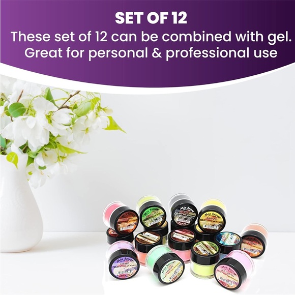 Mia Secret Fruity collection nails acry powder set 12 bottles - Picture 6 of 8